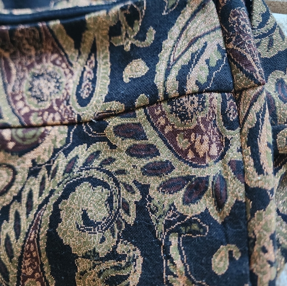 Anthropolgie Flare Paisley Print pants - Picture 3 of 3